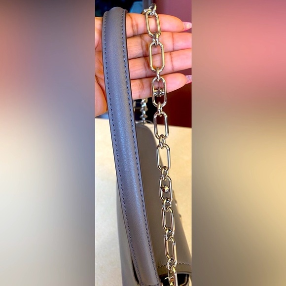 MICHAEL MICHAEL KORS Parker Heather Grey Convertible Pouchette Shoulder Bag, NWT - Picture 5 of 16